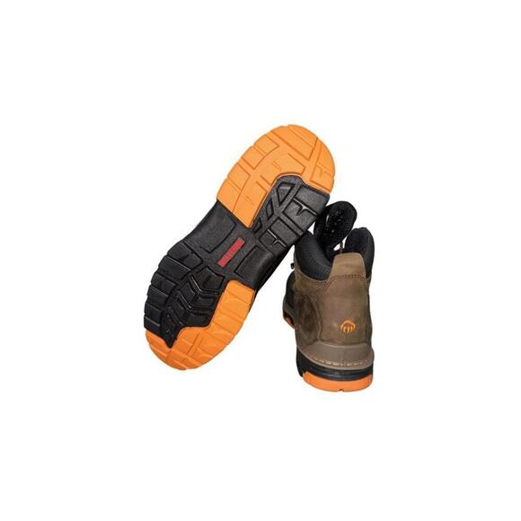 Wolverine Mens Summer Brown Leather Overpass CT WP Size 12 Work Boots New - Picture 4 of 4